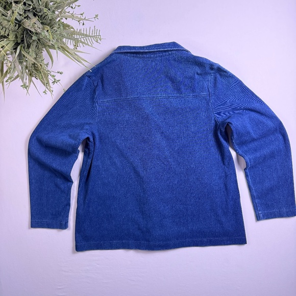 The Tog Shop Petites Stretch Denim Blazer Jacket PM - Picture 3 of 7